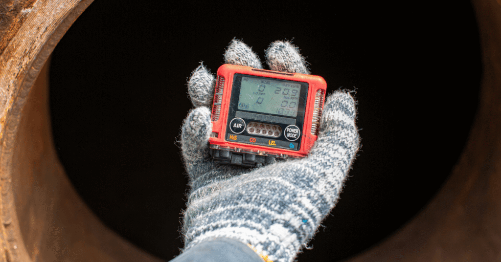 Oil and gas equipment reading detector